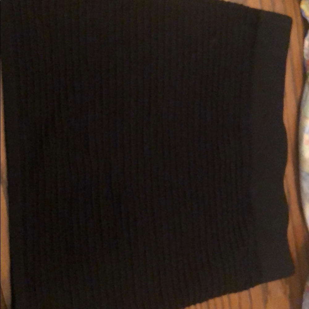 Black mini skirt